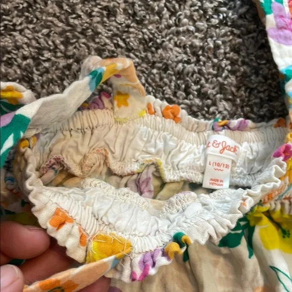 Cat & Jack Floral Tank Top - Multicolor - Picture 6 of 7